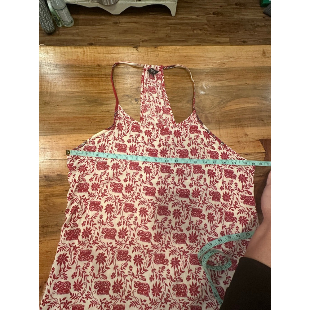 FINEJO Red and White Elephant Print Mini Dress XL - Picture 7 of 9